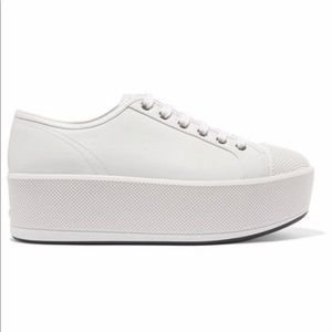 Women’s Prada Linea Rossa Platform Sneaker (Navy)